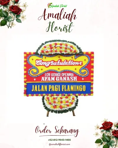 Bunga Papan Congratulation di Ulak Karang Utara